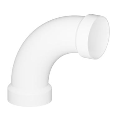 Imagem de SUPPLYGIANT (Pacote com 25) 5 cm PVC DWV Varredura Longa 1/4 Curva 90° Cotovelo – Cubo x Hub Encaixe de encanamento para sistemas de drenagem, resíduos e ventilação