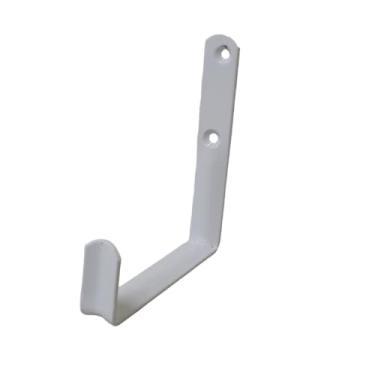 Imagem de Suporte Multiuso Bike Mangueira Gancho Com Parafusos e Buchas(2,Branco)