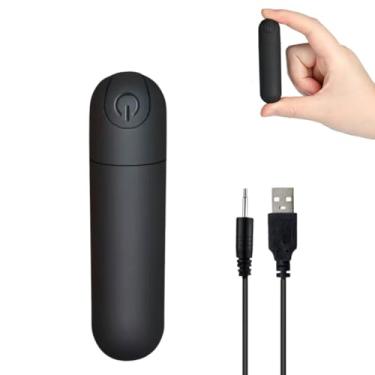 Imagem de Vibrador Bullet Superpotente Recarregável Estimulador Multivelocidades - Preto Aveludado