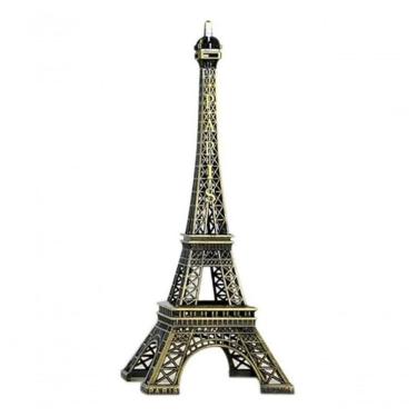 Imagem de Torre Eifel Pariz Decorativa Grande 6Cm Metal Bronze