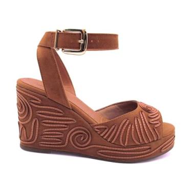 Imagem de Sandália Feminina Plataforma Anabela Valentina 502137