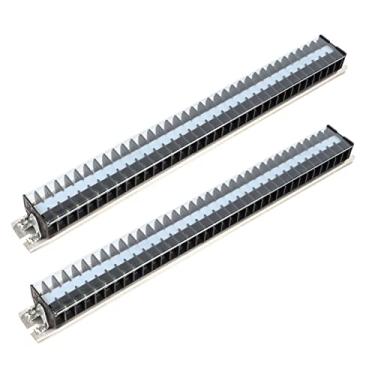 Imagem de Yinhing 2 PCS 660 V 15A Bloco de Barreira de Fio Conector de Terminal de Fiação Tipo Trilho para de Distribuição Elétrica Tipo 2 Design Fácil Instalação Conexão Segura para Diversas Aplicações