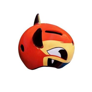 Imagem de Capacete Raposa Baby Tamanho P (52-56cm) Inmold Infantil Laranja - GTA