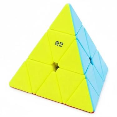 Imagem de Cubo Mágico Profissional Pyraminx MoYu Pirâmide Sem Adesivo