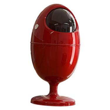 Imagem de Ｂｅｓｇａ Lixeira de 22 litros, simples e multifuncional, ideal para cozinha, sala de estar, quarto e escritório, Vermelho