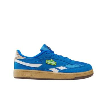 Imagem de Reebok Tênis infantil Club C Revenge Cookie Monster, Azul/branco/azul, 6.5 Infant