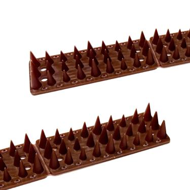 Imagem de KOKMEYA Bird Spikes – Pacote com 12 espigões para pássaros, 11,8 pés, mantém gatos, guaxinins, esquilos, pombos longe, pontas de gato para cerca de jardim interno e externo