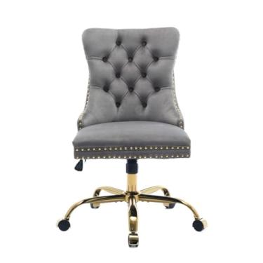 Imagem de Cadeira de escritório multifuncional ajustável com assento de rodas com suporte para encosto, cadeira ergonômica para computador, cadeira giratória para jogos, cadeira de balanço confortável para