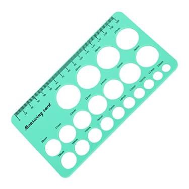 Imagem de AUNMAS Ferramenta de Medição de Mamilo, Régua de Flange de Silicone Flexível Com Fita Macia de 1,5 M para Dimensionamento Preciso, Ajuste Confortável para Flanges de Bomba Tira Leite e Rastreamento Corporal Pós-parto (Verde)