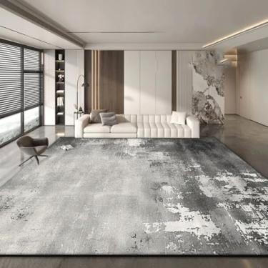 Imagem de Tapete abstrato grande para sala de estar, decoração minimalista, tapete macio para quarto, sala de estar, tapete dobrável para chão (6,5x9,8 pés (200x300 cm)/CX012-Flannel-9)