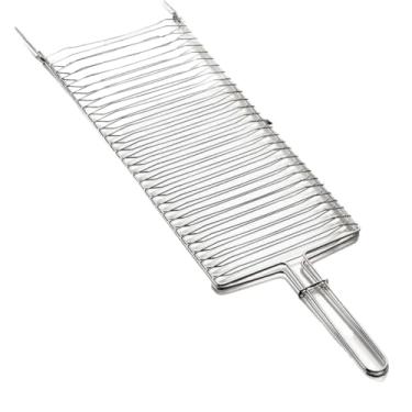 Imagem de Grelha Churrasqueira，Grande Arco de Dois Andares，Material de AçO，DobráVel，Adequado para Grelhar Peixe, Carne e Salsichas