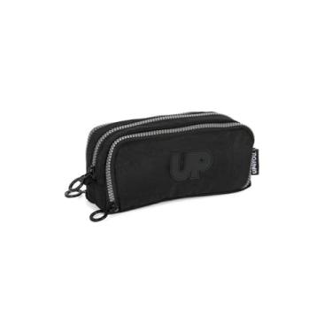 Imagem de Estojo Triplo Escolar Nécessaire Original Up4you Crinkle - Preto - Up4you