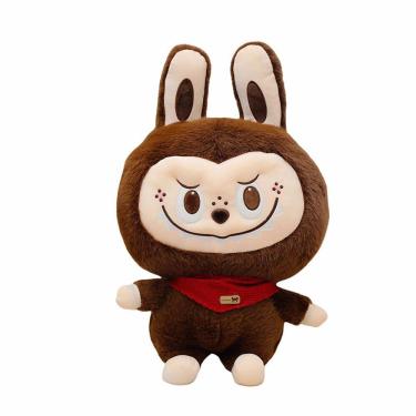 Imagem de Brinquedo de boneca Plush Bunny Labbub Soft Brown 30 cm