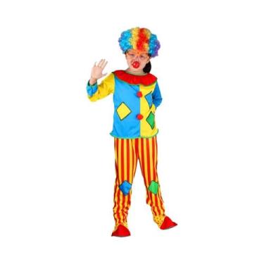Imagem de Fantasia De Palhaço Para Crianças, Macacão Para Carnaval, Circo E Fest
