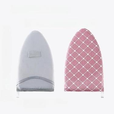 Imagem de Tapete portátil de passar a ferro - Mini almofada resistente ao calor para ferros a vapor e vaporizadores de roupas, tábua de passar roupa pequena para viagem em casa (rosa1)