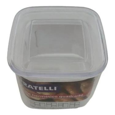 Imagem de Pote Armazena Herméticos Quadrado Tampa A Vácuo 500ml Guardar alimento