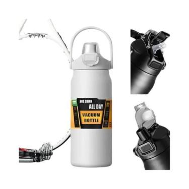 Imagem de Garrafa Térmica De Aço Inoxidável De Grande Capacidade 1.5L, Caneca Té