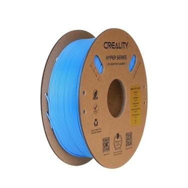 Imagem de Creality Hyper PLA Filament 1.75mm, alta velocidade PLA 30-600mm / s Rápido 3D Printer Filament, Precisão Dimensional +/-0.02mm, cabe a maioria das impressoras 3D FDM, 1KG (2.2lbs) Bobina (azul)