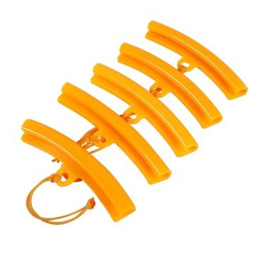 Imagem de Dioche Protetor de Aro para Trocador de Pneus Premium Macio e Durável Protetor de Aro de Roda Protege Os Aros contra Arranhões Durante Trocas de Pneus para Motocicleta, Bicicleta, (Laranja Amarelo)