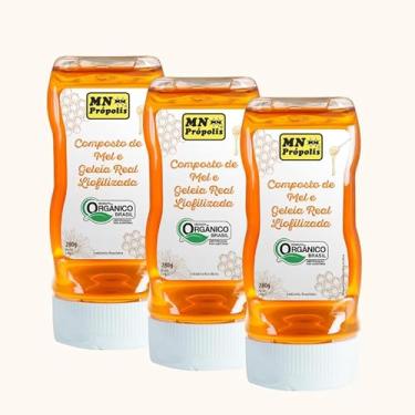 Imagem de Kit 3X: Composto de Mel e Geléia Real Orgânico MN Food 280g