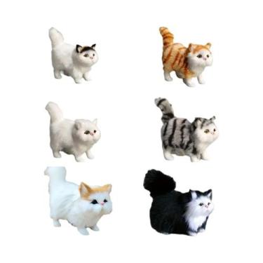 Imagem de Brinquedo De Pelúcia De Gato Macio, Modelo Realista De Gatinho Para Cr