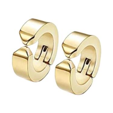 Imagem de Clipe De Orelha De Aço Inoxidável Para Homens Com Brincos Falsos Para 