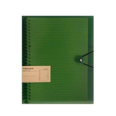 Imagem de Generic A4 Capa para pasta de arquivos com 8 furos vintage transparente folha solta organizador de arquivos capa interna A5/B5/A4(A5-3)