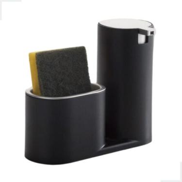 Imagem de Dispenser Para Detergente Cozinha Multiuso Porta Bucha Luxo Conceito A