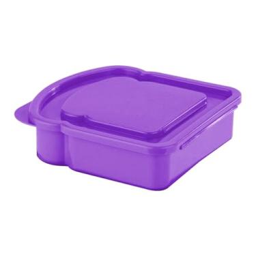 Imagem de DimyFew Lancheira Bento para Sanduíches e Torradas, Recipiente para Armazenamento de Legumes e Alimentos, Ideal para Chá da Tarde, Academia Trabalho em Casa, Tolet