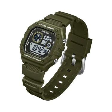 Imagem de Relógio Digital Esportivo Masculino À Prova D'Água Com LED Luminosa SA