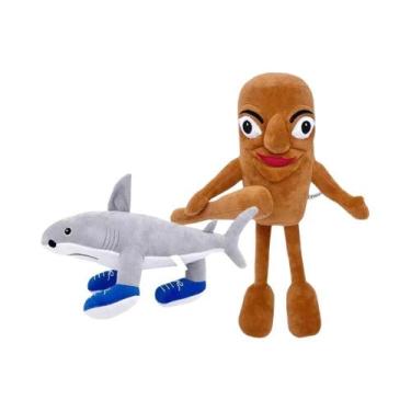 Imagem de Brinquedo De Pelúcia Tubarão Macio Italian Brain Rot Sahur Presente - 