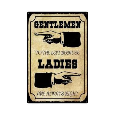 Imagem de Placa De Metal Vintage Para Banheiro, Arte De Parede Para Decoração De