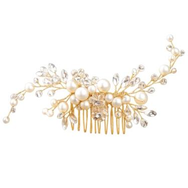 Imagem de Tiara Grinalda Dourada, Acessório para Cabelo, Casamento, Festa, Formatura, Noiva, Debutante