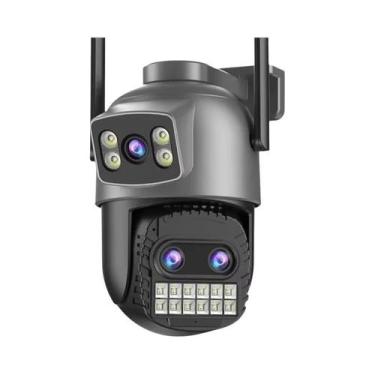 Imagem de Câmera IP Wi-Fi Externa 15MP Com Tela Dupla E Zoom 10X PTZ Para Vigilâ