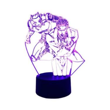 Imagem de Luminária Noturna 3D JoJo Bizarre Adventure Para Decoração De Quarto, 