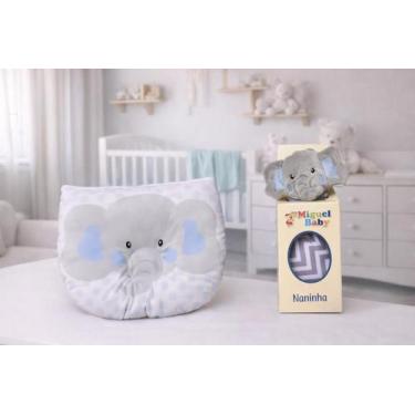 Imagem de Naninha Mais Travesseiro Anatômico De Bichinhos - Aconchego Baby Enxov