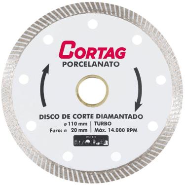 Imagem de Disco Diamantado Turbo Porcelanato - 60863 - Cortag Disco Diamantado Turbo Porcelanato Corta 60863