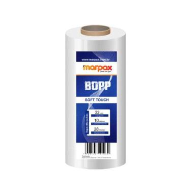 Imagem de BOPP Laminação Soft Touch Aveludado 22cmx10m Marpax 01un