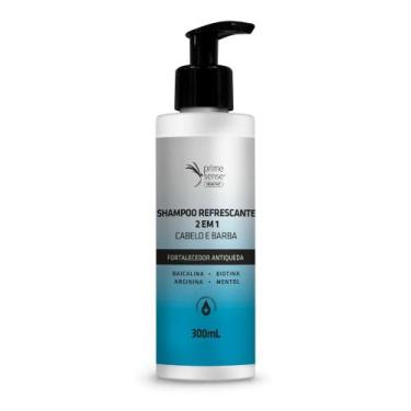 Imagem de Shampoo Refrescante 2 em 1 Cabelo e Barba 300mL - Brascare