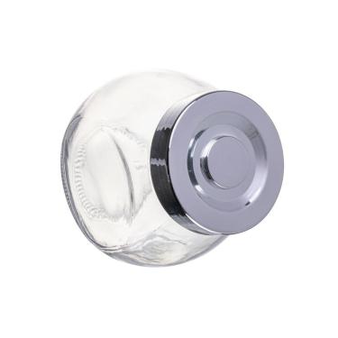 Imagem de Jogo 3 Porta Temperos de Vidro com Tampa Prata 200ml