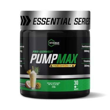 Imagem de Pré Treino Pump Max 210g Vitamax Nutrition-Unissex