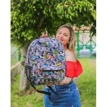 Imagem de Mochila Câmera Fotográfica Retrô Resistente Estampa Moderna - Polaris