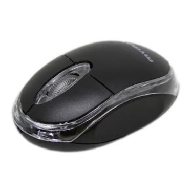 Imagem de Mouse Óptico Mymax Basic Neon, Usb, 800DPI, Preto