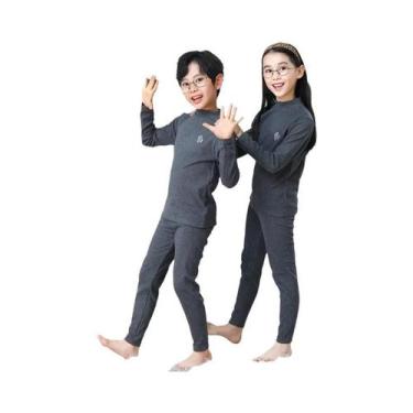 Imagem de Conjuntos De Pijamas Térmicos Para Crianças Em Cores Candy, Roupas De 