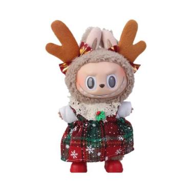 Imagem de Conjunto De Roupas Temáticas De Natal Para Boneca Labubu De 15/17cm Co