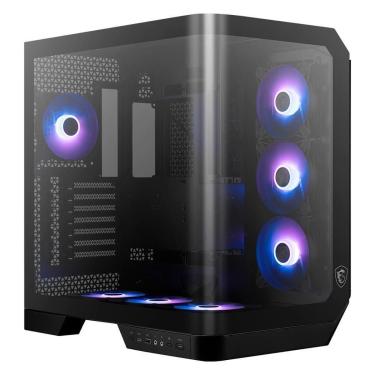 Imagem de Gabinete Gamer MSI MAG Pano 120R PZ, Mid Tower, Vidro Panoramico, 4x FANs ARGB, ATX, - PANO120RPZ-Unissex