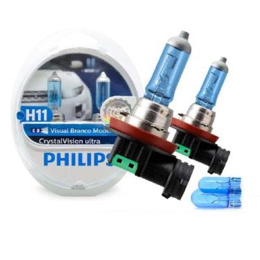 Imagem de Lâmpada Philips Crystal Vision H11 Super Branca + Pingo