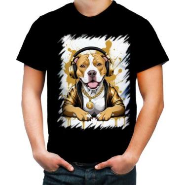Imagem de Camiseta Colorida Pitbull com Headphones 3, M