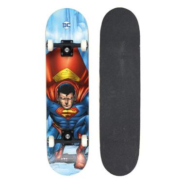 Imagem de Skateboard Infantil Liga da Justiça Bel 412500 com Rodas em Gel e Lixa Antiderrapante B...