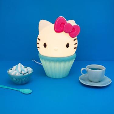 Imagem de Luminária 3D Hello Kitty Cake Azul Tpc para Quartos com Iluminação Confortável Bivolt A...